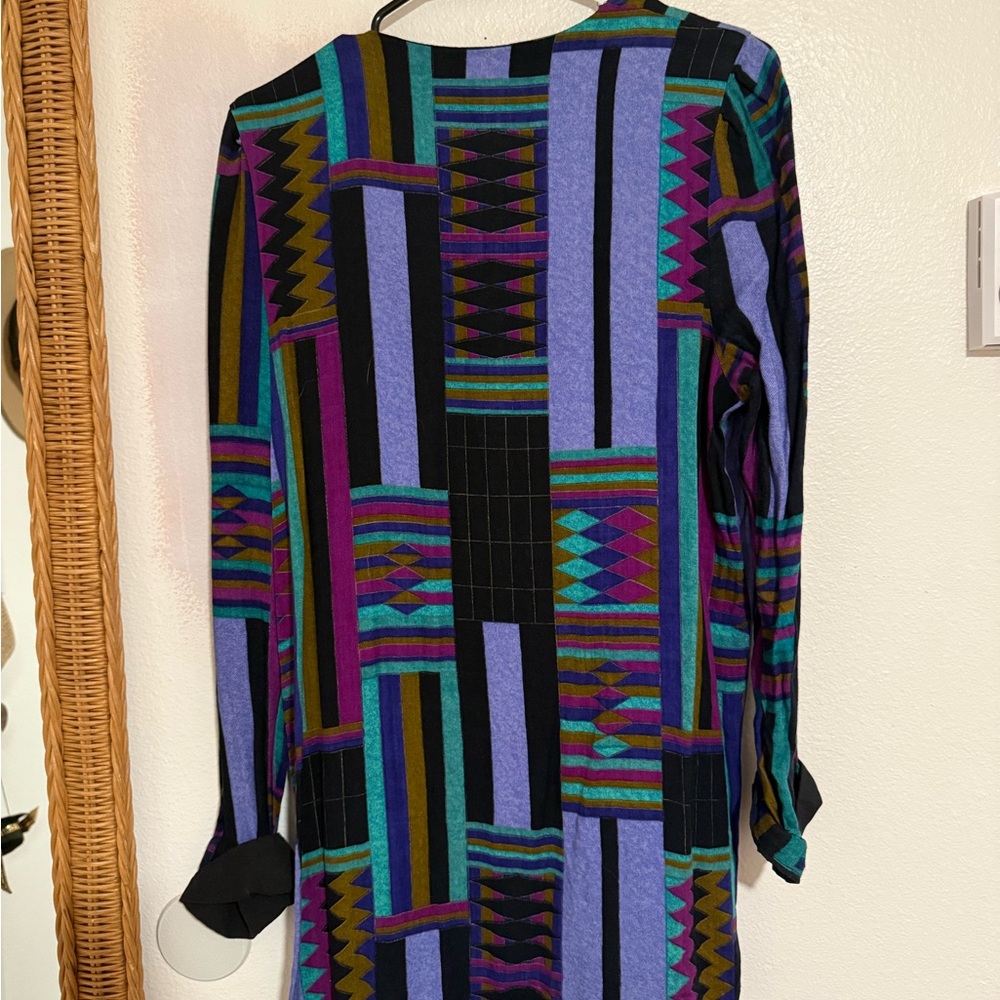 Colorful Geometric Pattern Dress